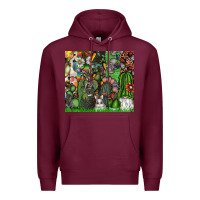 Burgundy easter Premium Hoodie - CowhideDigitalArt
