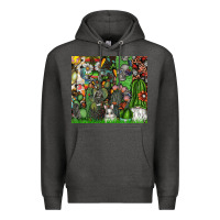 Charcoal Heather easter Premium Hoodie - CowhideDigitalArt