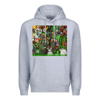 Heather Grey easter Premium Hoodie - CowhideDigitalArt