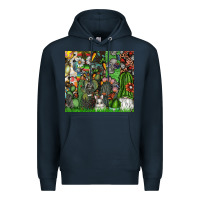 Navy easter Premium Hoodie - CowhideDigitalArt