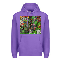Purple easter Premium Hoodie - CowhideDigitalArt