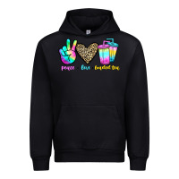 Black peace love loaded tea Urban Hoodie - JahusDesignShop