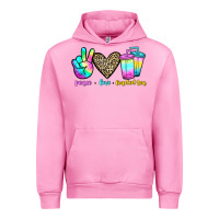 Fuchsia Pink peace love loaded tea Urban Hoodie - JahusDesignShop