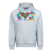 Heather Grey peace love loaded tea Urban Hoodie - JahusDesignShop