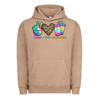 Pigment Burro peace love loaded tea Urban Hoodie - JahusDesignShop