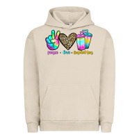 Pigment French Oak peace love loaded tea Urban Hoodie - JahusDesignShop