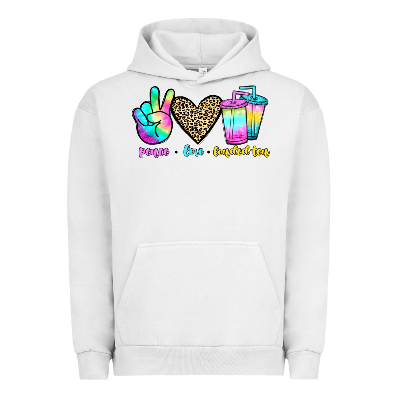 Peace Love Loaded Tea Urban Hoodie by JahusDesignShop | Teevron
