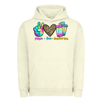 Pigment Pistachio peace love loaded tea Urban Hoodie - JahusDesignShop