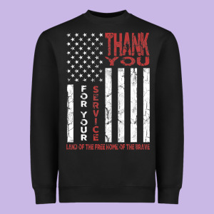Thank You For Your Service   Veterans Day T Heavyweight Sweatshirt Designed By Maiphamdesign
