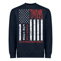 Navy thank you for your service   veterans day t Heavyweight Sweatshirt - maiPhamDesign