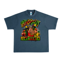 Midnight Navy Steppin' into Juneteenth black girl sneakers Urban Heavy Tee - RanaPortraitStore