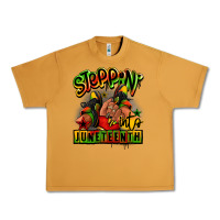 Peanut Butter Steppin' into Juneteenth black girl sneakers Urban Heavy Tee - RanaPortraitStore