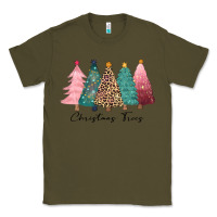 Army Green christmas trees Classic Tee - CowGirlArtShop