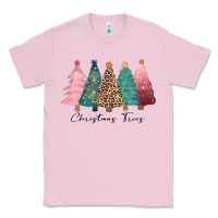 Bubblegum Pink christmas trees Classic Tee - CowGirlArtShop