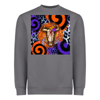 Storm halloween bull skull Heavyweight Sweatshirt - BarkalooDesign