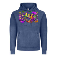 Vintage Denim Love Mardi Gras Vintage Hoodie - FaDigitalArtStudio