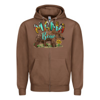 Chestnut mama bear Zipper Hoodie - BarkalooDesign