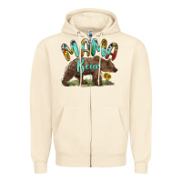 Sandshell mama bear Zipper Hoodie - BarkalooDesign