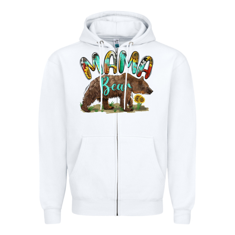 Mama Bear Zipper Hoodie by BarkalooDesign | Teevron
