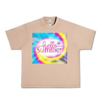 Burro Hello Summer Tie Dye Tumbler Urban Heavy Tee - CowCowDesign
