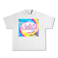 Lunar Rock Hello Summer Tie Dye Tumbler Urban Heavy Tee - CowCowDesign
