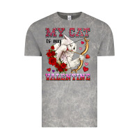 Cloud Rock my cat is my valentine Vintage Tee - OliviaCreatesArt