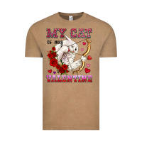 Vintage Coffee my cat is my valentine Vintage Tee - OliviaCreatesArt