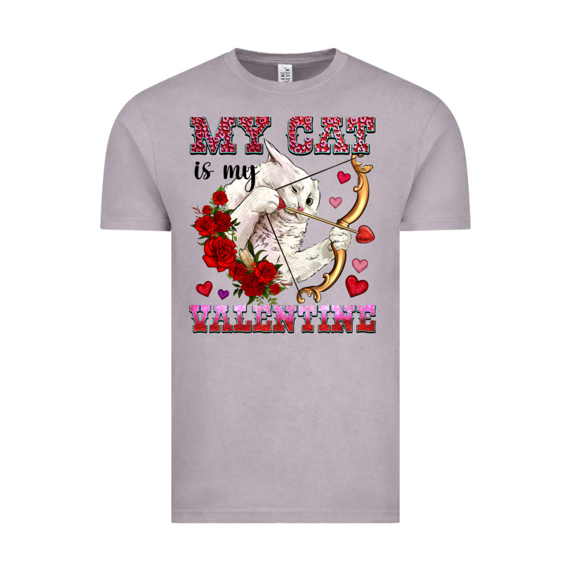 My Cat Is My Valentine Vintage Tee by OliviaCreatesArt | Teevron