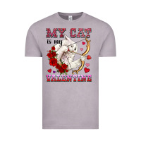 Vintage Zinc my cat is my valentine Vintage Tee - OliviaCreatesArt