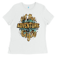 White let the adventure begin 2024 Ladies Tee - CowGirlArtShop