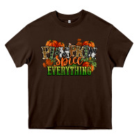 Chocolate Brown pumpkin spice everything fall Heavy Core Tee - NancyCooperArtShop