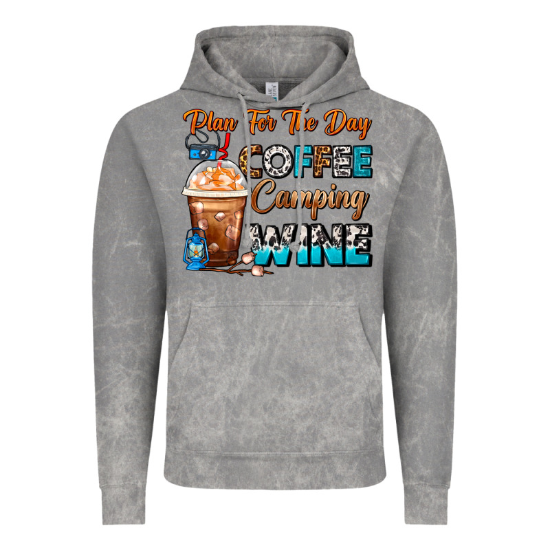 Plan For The Day Coffee Camping Wine Frappe Coffee Vintage Hoodie by FaDigitalArtStudio | Teevron