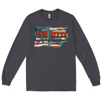 Smoke God Bless America Long Sleeve Tee - FaDigitalArtStudio