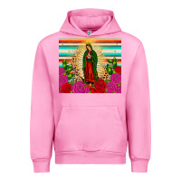 Fuchsia Pink our lady of guadalupe cactus leopard Urban Hoodie - JahusDesignShop