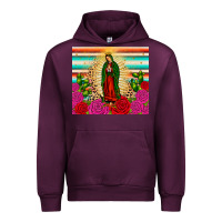 Mauve Wine our lady of guadalupe cactus leopard Urban Hoodie - JahusDesignShop