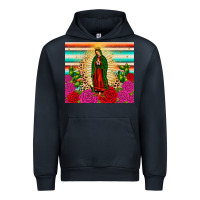 Navy our lady of guadalupe cactus leopard Urban Hoodie - JahusDesignShop