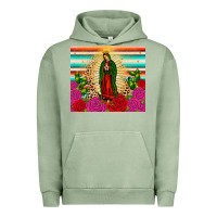 Pigment Oil Green our lady of guadalupe cactus leopard Urban Hoodie - JahusDesignShop