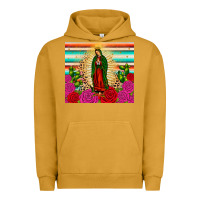 Pigment Peanut Butter our lady of guadalupe cactus leopard Urban Hoodie - JahusDesignShop