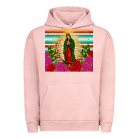Pigment Salmon our lady of guadalupe cactus leopard Urban Hoodie - JahusDesignShop