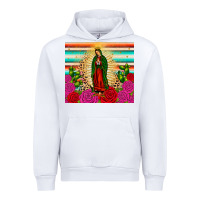 White our lady of guadalupe cactus leopard Urban Hoodie - JahusDesignShop