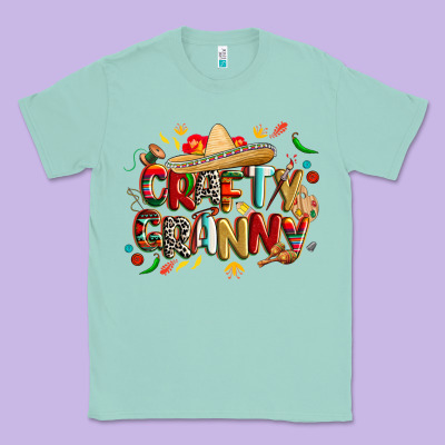 Cinco De Mayo Crafty Granny Classic Tee Designed By Cowgirlartshop