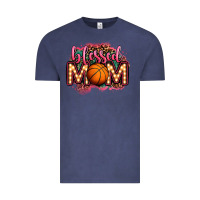 Vintage Denim blessed basketball mom lightbulb letters Vintage Tee - OliviaCreatesArt