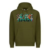 Army Green science teacher Premium Hoodie - RanaPortraitStore