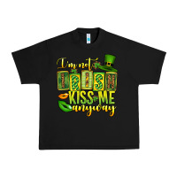 Black St. Patrick's I am not irish kiss me anyway Urban Heavy Tee - OliviaCreatesArt