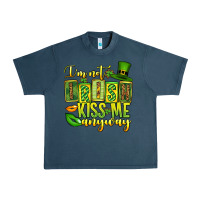 Midnight Navy St. Patrick's I am not irish kiss me anyway Urban Heavy Tee - OliviaCreatesArt