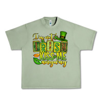 Oil Green St. Patrick's I am not irish kiss me anyway Urban Heavy Tee - OliviaCreatesArt