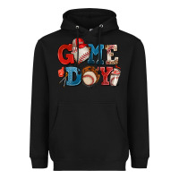 Black game day baseball Heavyweight Hoodie - AdoDesignShop
