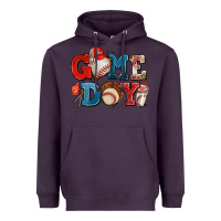 Plum game day baseball Heavyweight Hoodie - AdoDesignShop