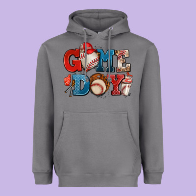 Game Day Baseball Heavyweight Hoodie Designed By Adodesignshop
