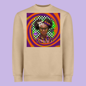 Halloween African Girl Heavyweight Sweatshirt Designed By Barkaloodesign